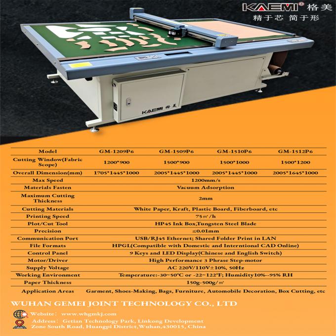 Inkjet CAD Cutter Plotter Machine Voor Schoenenzakken Kledingstof Papier Patroon 2